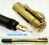 Maiora Alpha K - Nero - Penna Stilografica - Pennino Oro 14 Kt - Dorato  Rosa - goldpen.it