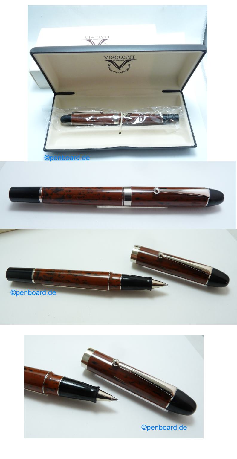 PP3582 VINTAGE Visconti Monte Carlo Roller Pen, Bakelite MINT  